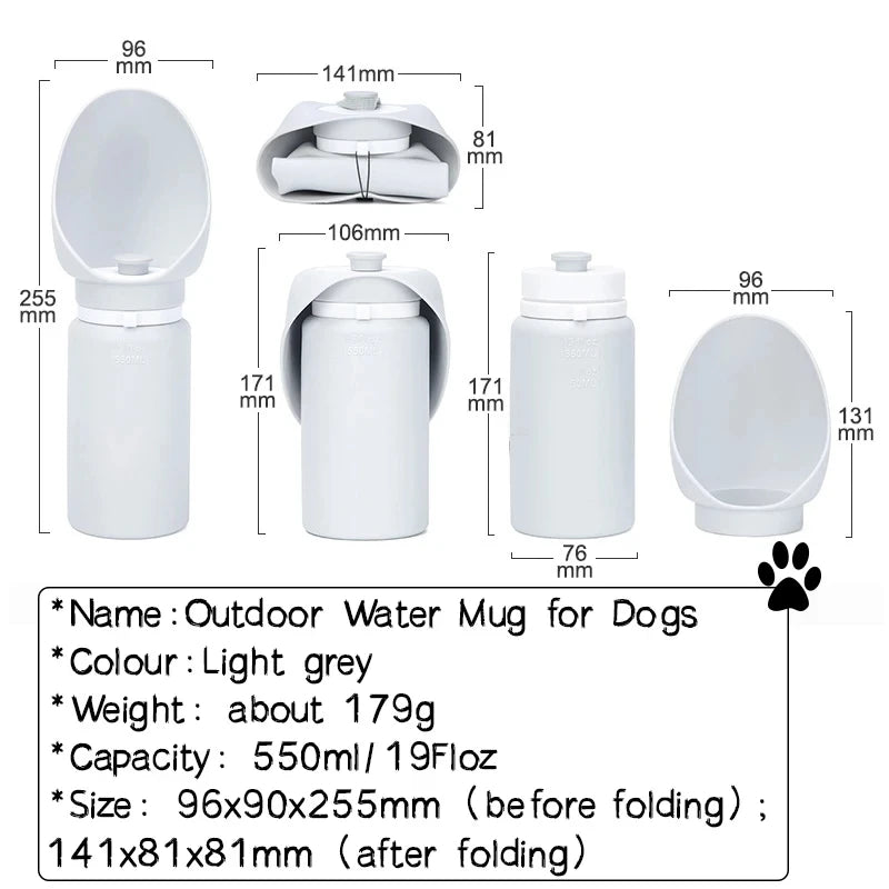Portable water bottle for dog's and cat's